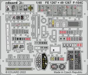 エデュアルド ズーム1/48 FE1267 Lockheed F-104C Starfighter for Kinetic Model kits