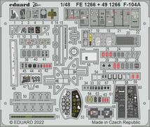 エデュアルド ズーム1/48 FE1266 Lockheed F-104A Starfighter for Kinetic Model kits_画像1