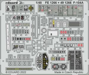 エデュアルド ズーム1/48 FE1266 Lockheed F-104A Starfighter for Kinetic Model kits