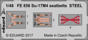 エデュアルド ズーム1/48FE856 Su-17M4 seatbelts for Hobby Boss kits