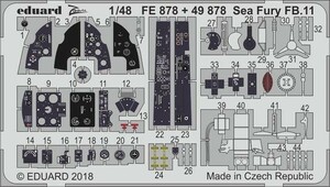 エデュアルド ズーム1/48FE878 Hawker Sea Fury FB.11 for Airfix kits