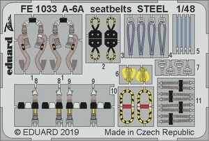 エデュアルド ズーム1/48 FE1033 A-6A Intruder seatbelts for Hobby Boss kits