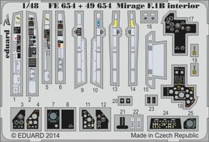 エデュアルド ズーム1/48FE654 Mirage F.1B interior for KITTY HAWK