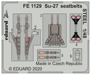 エデュアルド ズーム1/48 FE1129 Su-27S seatbelts for Kitty Hawk Model kits