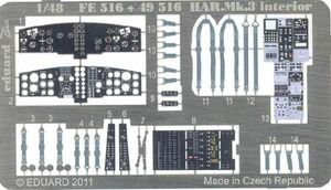 エデュアルド ズーム1/48FE516 HAR. Mk.3 interior for HASEGAWA kit