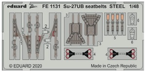 エデュアルド ズーム1/48 FE1131 Su-27UB seatbelts for Kitty Hawk Model kits