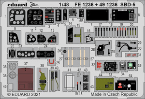 エデュアルド ズーム1/48 FE1236 Douglas SBD-5 Dauntless for Revell kits