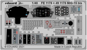 エデュアルド ズーム1/48 FE1178 MiG-15bis for Bronco Model and Hobby 2000 kits