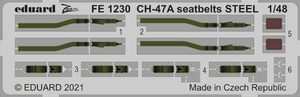 エデュアルド ズーム1/48 FE1230 CH-47A Chinook seatbelts for Hobby Boss kits