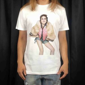 新品 ビッグ プリント おしゃれ エマワトソン ハリポッター 美女と野獣 映画 女優Tシャツ S M L XL オーバーサイズ XXL~5XL ロンT パーカー