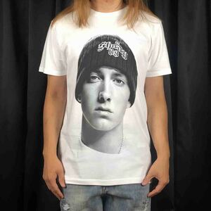 新品 ビッグ プリント EMINEM エミネム ヒップホップ ラップ ゴッド ラッパー Tシャツ S M L XL オーバーサイズ XXL~5XL ロンT パーカー 可