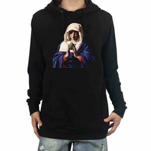 新品 Virgin Mary 祈る聖母 マリア ルービックキューブ 宗教画パロディ パーカー XS S M L XL ビッグ オーバーサイズ XXL Tシャツ ロンT 可