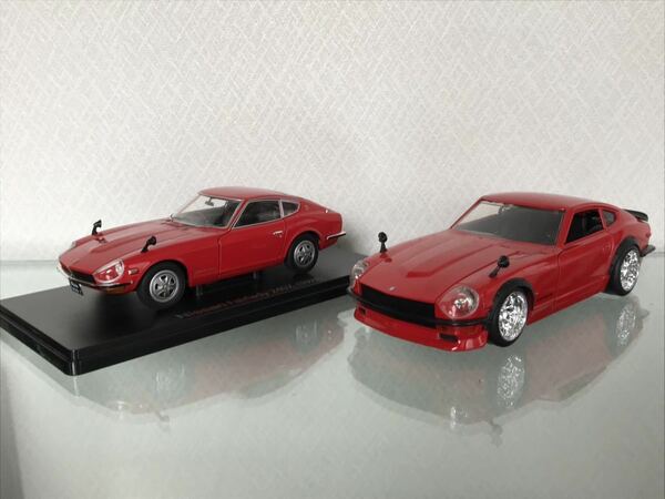 送料無料　1/24 日産 ダットサン フェアレディZ 240Z ミニカーセット　国産名車コレクション　JADA TOYS DAT SUN NISSAN FAIRLADYZ 旧車