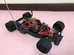 送料無料 1/10 タミヤ Cカー シャーシ ラジコン車体 メカ付き C.P.R.UNIT P-160F TP-S148 TAMIYA C car CHASSIS 当時物