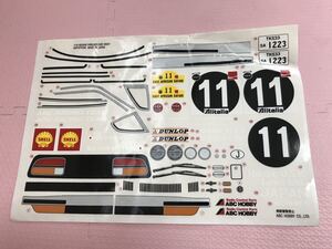 送料無料 1/10 日産 フェアレディZ 240Z サファリ ラリーカー ラジコンボディ用 ステッカー ABC HOBBY NISSAN FAIRLADYZ RALLY