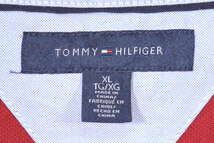 【送料無料】 トミーヒルフィガー 鹿の子コットン 半袖 ポロシャツ メンズXL ワインレッド系 大きいサイズ TOMMY HILFIGER 古着 CC0068_画像7