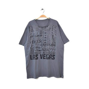 【送料無料】バナナエクスプレッション オーバーサイズ ラスベガス Tシャツ メンズ2XL ビッグサイズ 大きいサイズ アメカジ 古着 BB0439