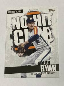 NOLAN RYAN 2022 TOPPS SERIES 2 NO HIT CLUB INSERT ASTROS 即決