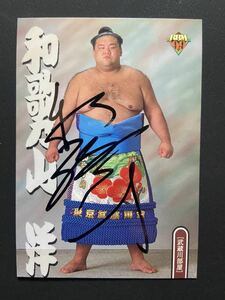 大相撲　和歌乃山　直筆サインカード　