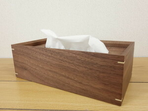  wooden tissue case B walnut material 