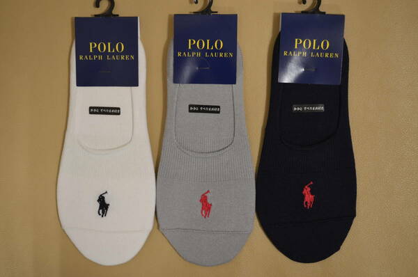 新品　未使用 　タグ付き　女性　POLO RALPH LAUREN 　ポロ ラルフローレン　ペッツソックス　3足セット　　送料無料