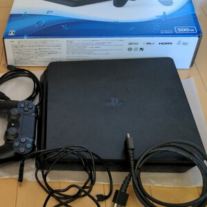 PlayStation4 ジェットブラック PS4本体 CUH-2100AB01　500GB　コントローラー2個