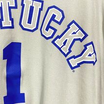 ■ 韓国製 NIKE KENTUCKY #1 バスケ ユニフォーム タンクトップ 古着 ナイキ ケンタッキー大学 スポーツ カレッジ グレー サイズXXL ■_画像4