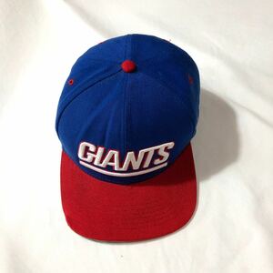 ■ mitchell&ness ミッシェル＆ネス NFL VINTAGE NEW YORK GIANTS ニューヨーク ジャイアンツ 刺繍ロゴ 切り替えし キャップ アメフト ■