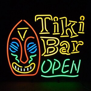 ネオンサイン TIKI BAR ティキバー ネオン管 照明 店舗装飾 インテリア ガレージング アメリカ雑貨 アメリカン雑貨