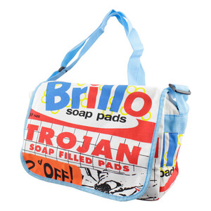  messenger bag Brillob Lilo height 25x width 33x depth 14cm( belt length 80~135cm) cotton made polyester 