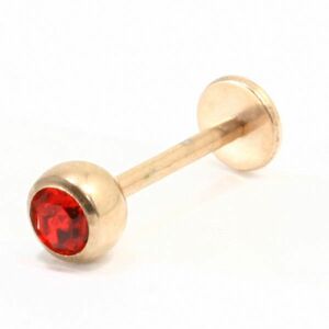  body pierce la Brett crystal LS rose Gold 16 gauge 8mm