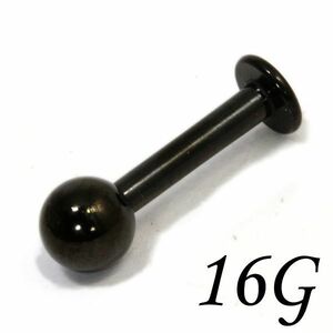  body pierce la Brett black 16 gauge (1.2x5x4mm)