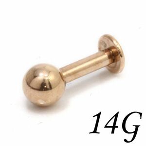  пирсинги la Brett rose Gold 14 мера (1.6mm)6