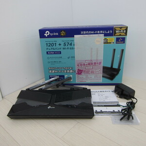 5611PA【ほぼ未使用】TP-Link WiFi ルーター WiFi6 PS5 無線LAN 11ax AX1800 1201Mbps (5GHz) + 574Mbps (2.4GHz) Archer AX23/A