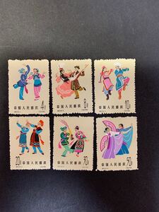 中国切手 1962年 特53 6種完 未使用