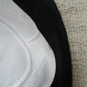 S2315：日本製 Borsalino ボルサリーノ 帽子/ベージュ/56cm ハット 中央帽子 ウールハットの画像9