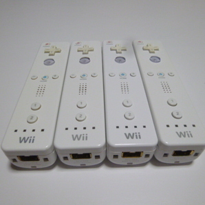 R018《即日発送 送料無料 動作確認済》Wii リモコン　白　4個セット 任天堂 純正 RVL-003　コントローラ　コントローラー　ホワイト