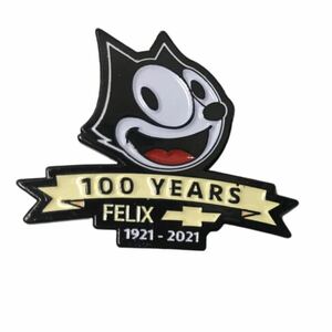 100th Anniversary Felix Chevrolet Black Pin ピンバッジ　フィリックス　シボレー　インパラ　ハイドロ　ローライダー　クローム