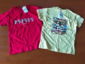 新品 未使用 XSサイズ 子供用 Hanes 半袖Tシャツ 2枚セット 定価2700円 タグ付き Tシャツ 半袖Tシャツ