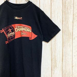 00s MLB Houston Astros ヒューストン・アストロズ プリント Tシャツ M メジャーリーグ USA古着 アメリカ古着