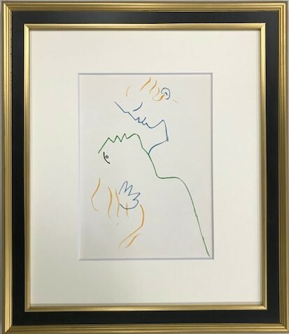 【特価】　　≪　ジャン 　コクトー　≫　　　オリジナル リトグラフ【石版画】　　　ⅩⅩⅩ　　　1957年 　　JEAN　 COCTEAU