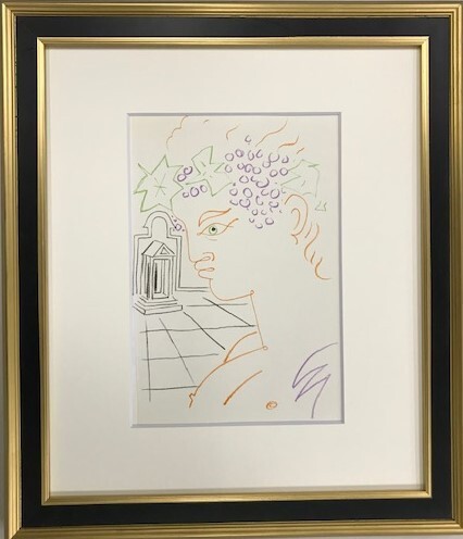 【特価】 ≪ ジャン コクトー ≫ オリジナル リトグラフ【石版画】 ⅩⅩⅩⅤ 1957年 JEAN COCTEAU