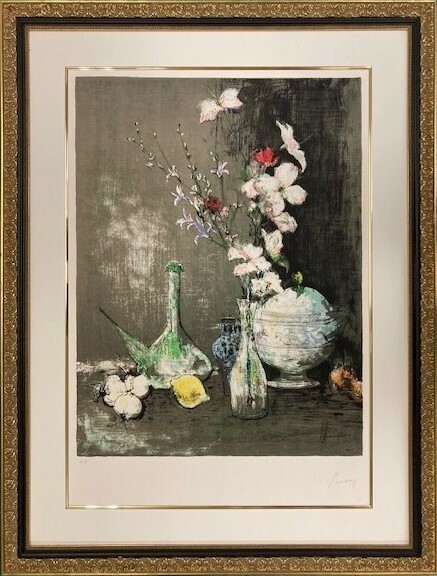 【特価】　≪　　ジャン　ジャンセン　　　≫　　オリジナル リトグラフ【石版画】 　NATURE MORTE A LA SOUPIERE　 1984年 　JEAN　JANSEM