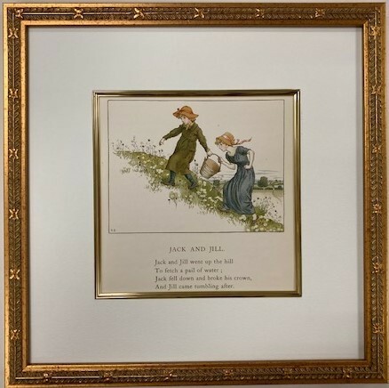 【特価】　≪　　ケイト グリーナウェイ　　≫　　オリジナル石版画　　THE　APRIL　BABYS　BOOK　Ⅹ　　1900年　　KATE GREENAWAY