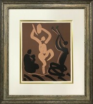 【特価】　≪　　パブロ・ピカソ　　≫　　LINOLEUM-CUTS【リノカット版画】　　MOTHER AND CHILD 　 1962年　　PABLO　PICASSO_画像1