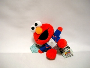 * unused *[onyu× Elmo ]SHINee × Sesame Street largish mascot * soft toy * paper tag attaching *