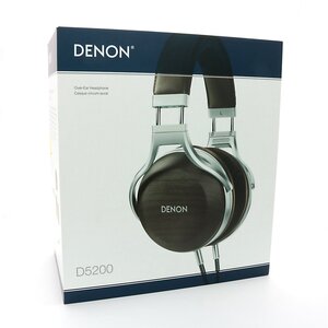 1885 / 【訳あり・1円開始】DENON(デノン) AH-D5200 オーバーイヤー ヘッドホン 密閉ダイナミック ゼブラウッドハウジング 有線
