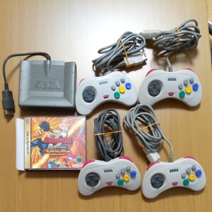 セガサターンソフト ファイアープロレスリングSとコントローラー四個とマルチターミナル6のセット販売