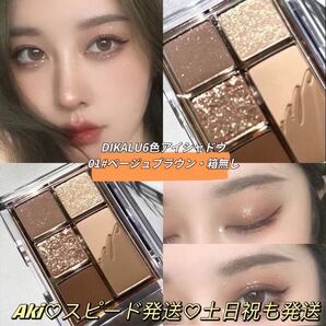 新品DIKALU6色アイシャドウアイメイクパレット韓国中国コスメ海外アイパレット アイカラーパレット