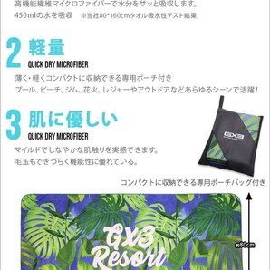 ★新品未開封★GX3 マイクロファイバー RESORT タオル 送料無料